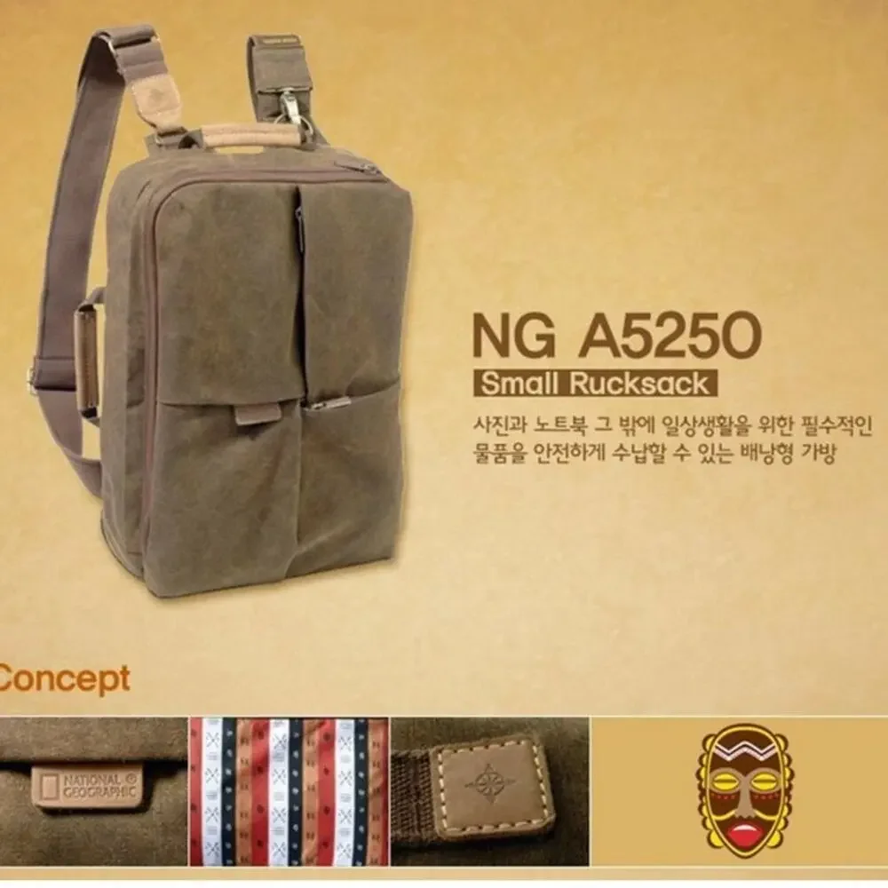 National Geographic NG A5250 Small Rucksack Backpack Laptop‎ Bag Water Repellent